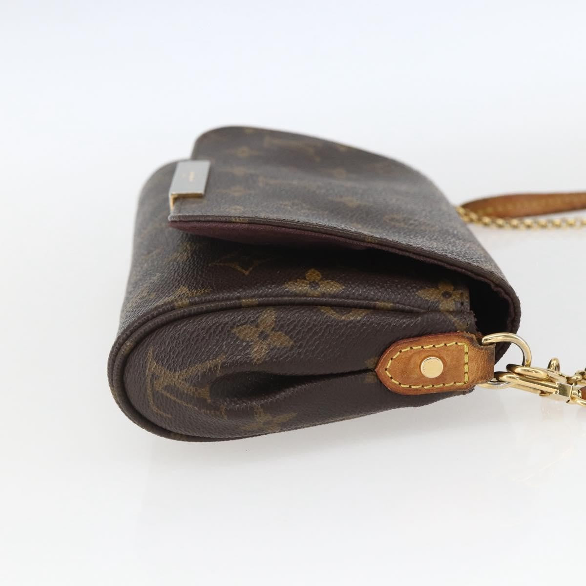 Louis Vuitton Favorite Handbag Monogram Canvas Brown Canvas Shoulder Bag