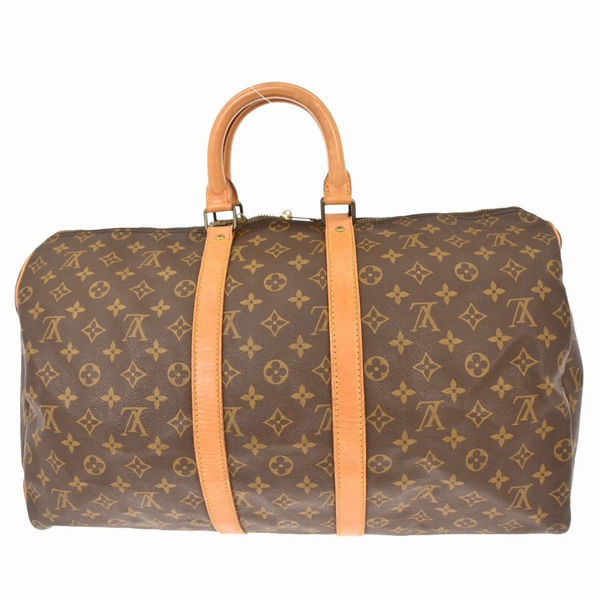 Louis Vuitton Keepall Bag Monogram Canvas Brown Canvas Travel Bag
