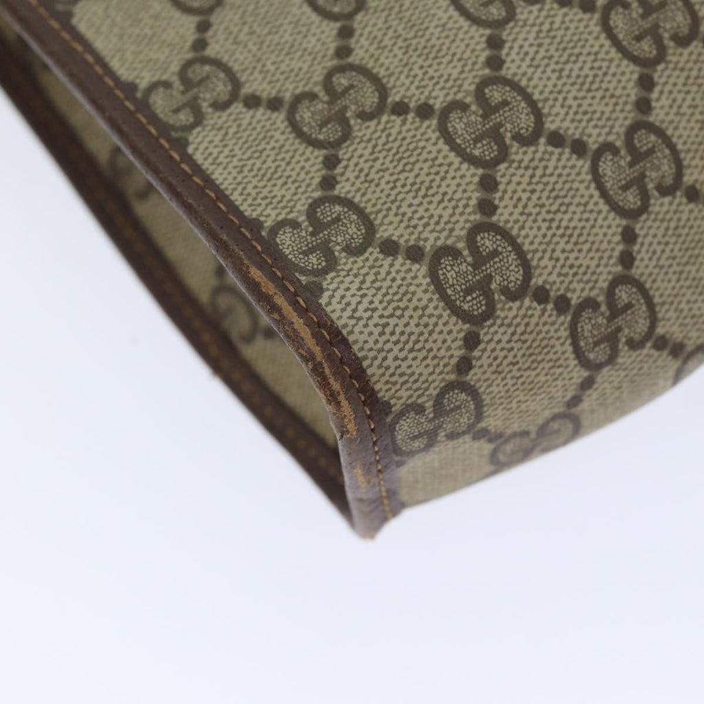 Gucci Gg Supreme Clutch Bag Pvc Beige Pvc Clutche & Pouche Bag (Pre-Owned)