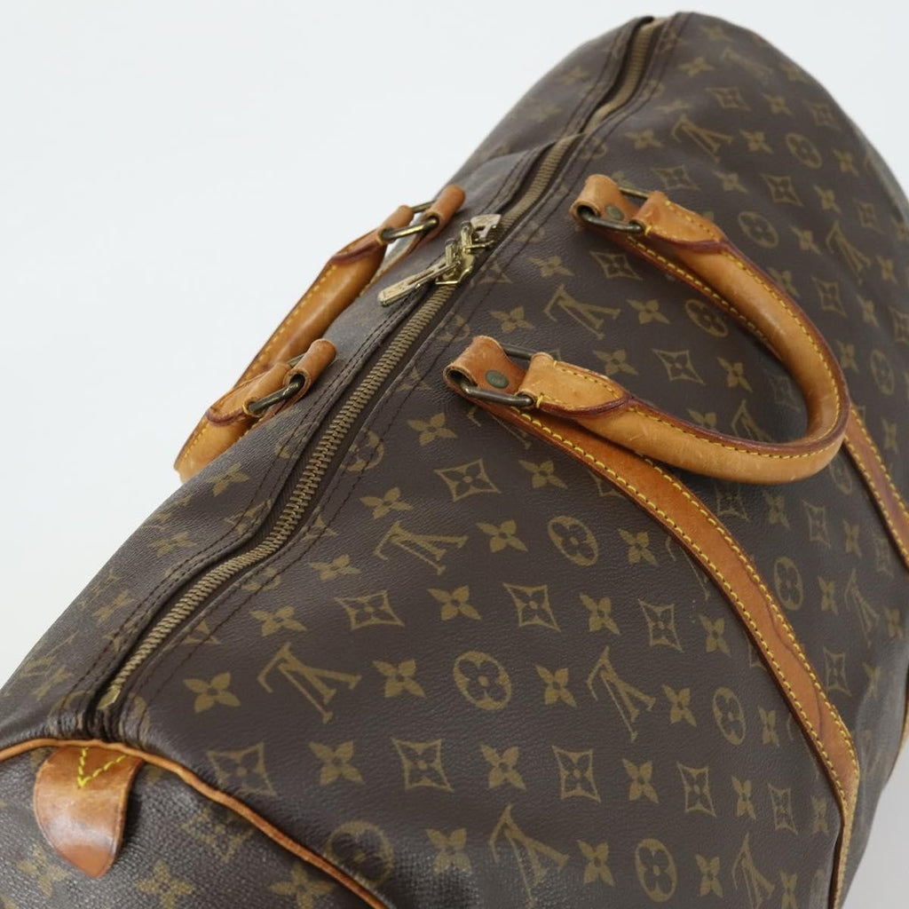Louis Vuitton Keepall Bag Monogram Canvas Brown Canvas Travel Bag