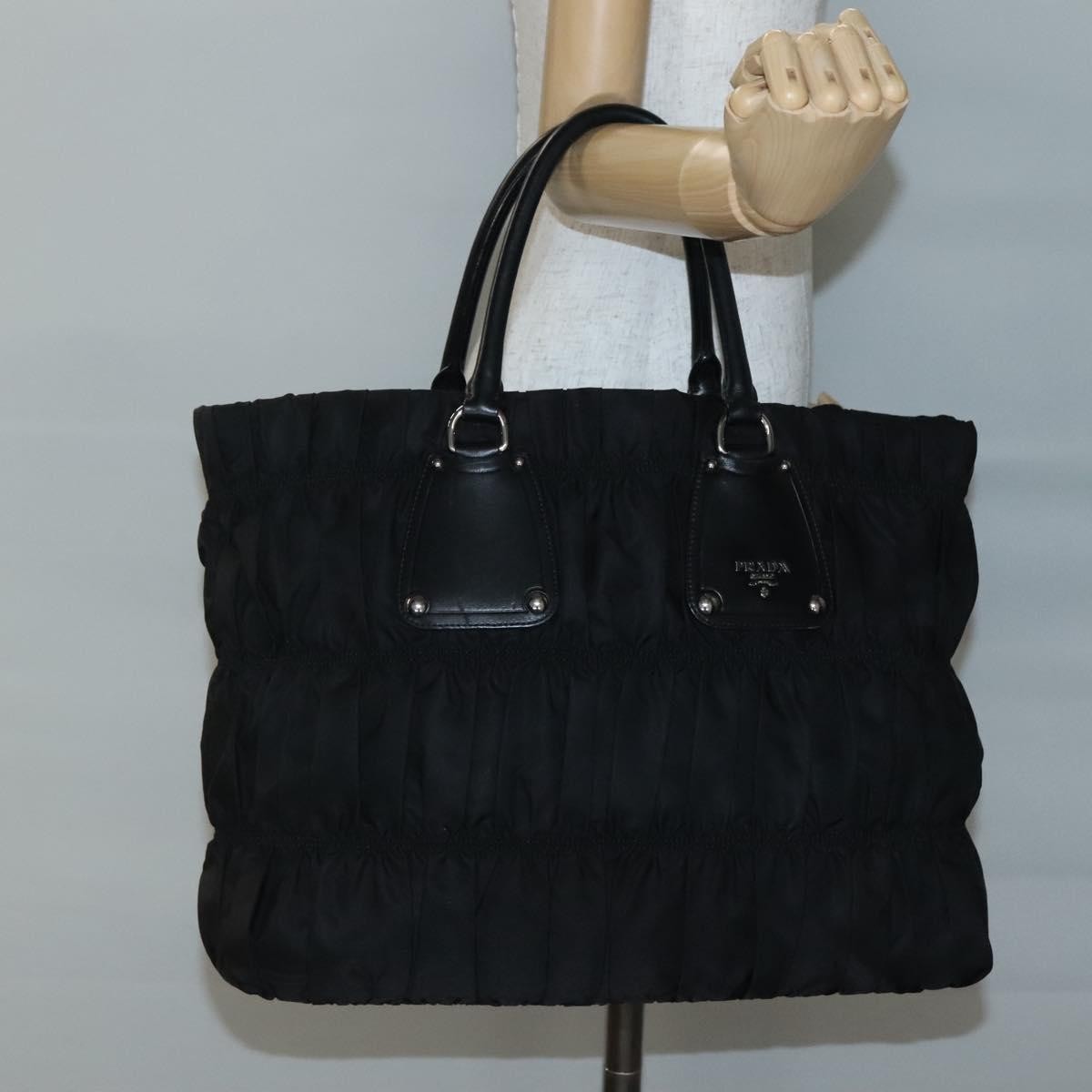 Prada Gaufre Tote Tessuto Black Nylon Bag