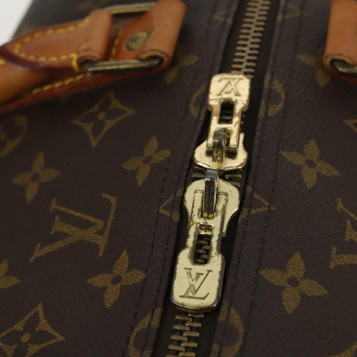 Louis Vuitton Keepall Bag Monogram Canvas Brown Canvas Travel Bag