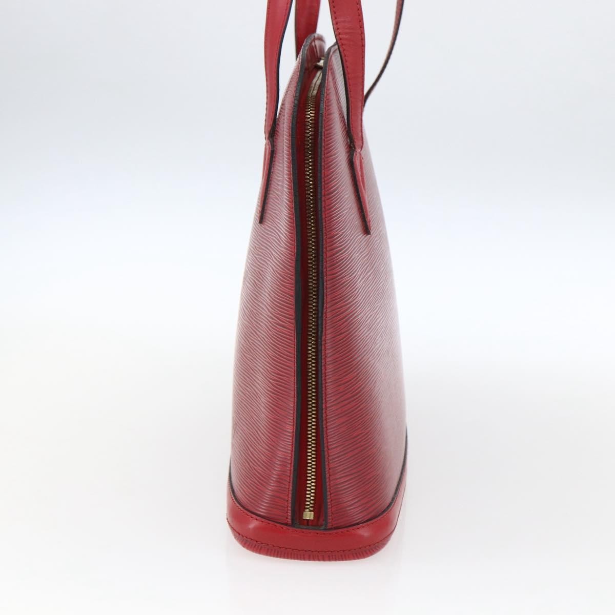 Louis Vuitton Lussac Handbag Epi Leather Red Leather Shoulder Bag