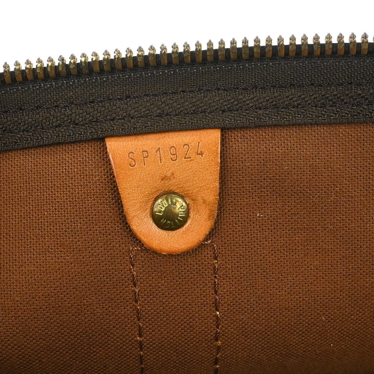 Louis Vuitton Keepall Bag Monogram Canvas Brown Canvas Travel Bag