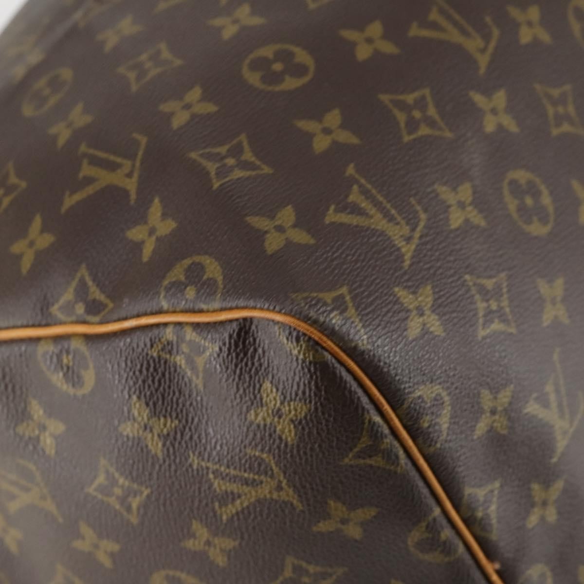 Louis Vuitton Keepall Bag Monogram Canvas Brown Canvas Travel Bag