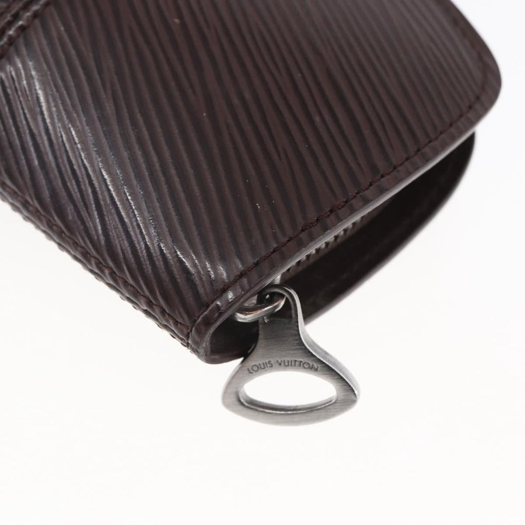 Louis Vuitton Demi Lune Coin Purse Epi Leather Brown Leather Wallets Accessory