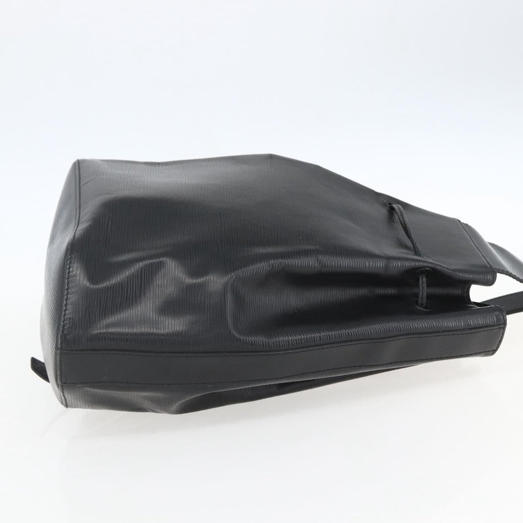 Louis Vuitton Sac A Dos Drawstring Backpack Epi Leather Black Leather Backpack Bag