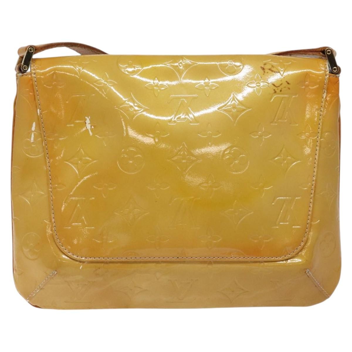 Louis Vuitton Thompson Street Handbag Monogram Vernis Beige Patent_Leather Bag