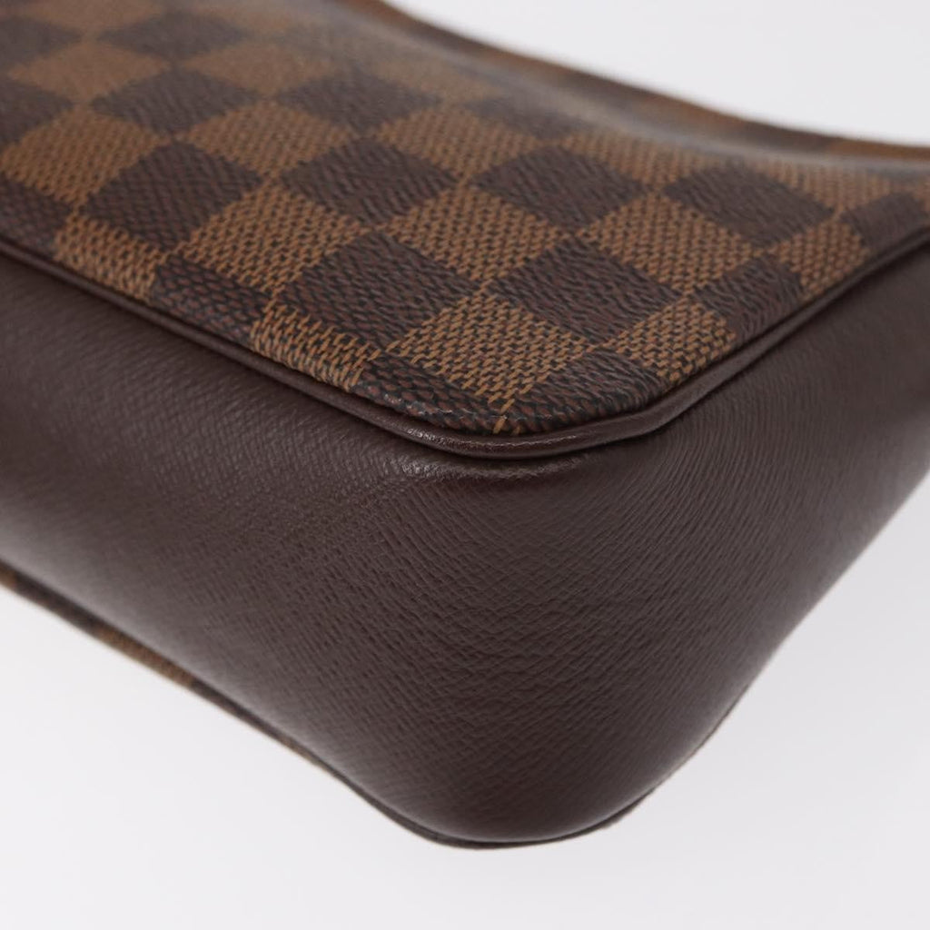 Louis Vuitton Trousse Make Up Bag Damier Canvas Brown Canvas Clutche & Pouche Bag
