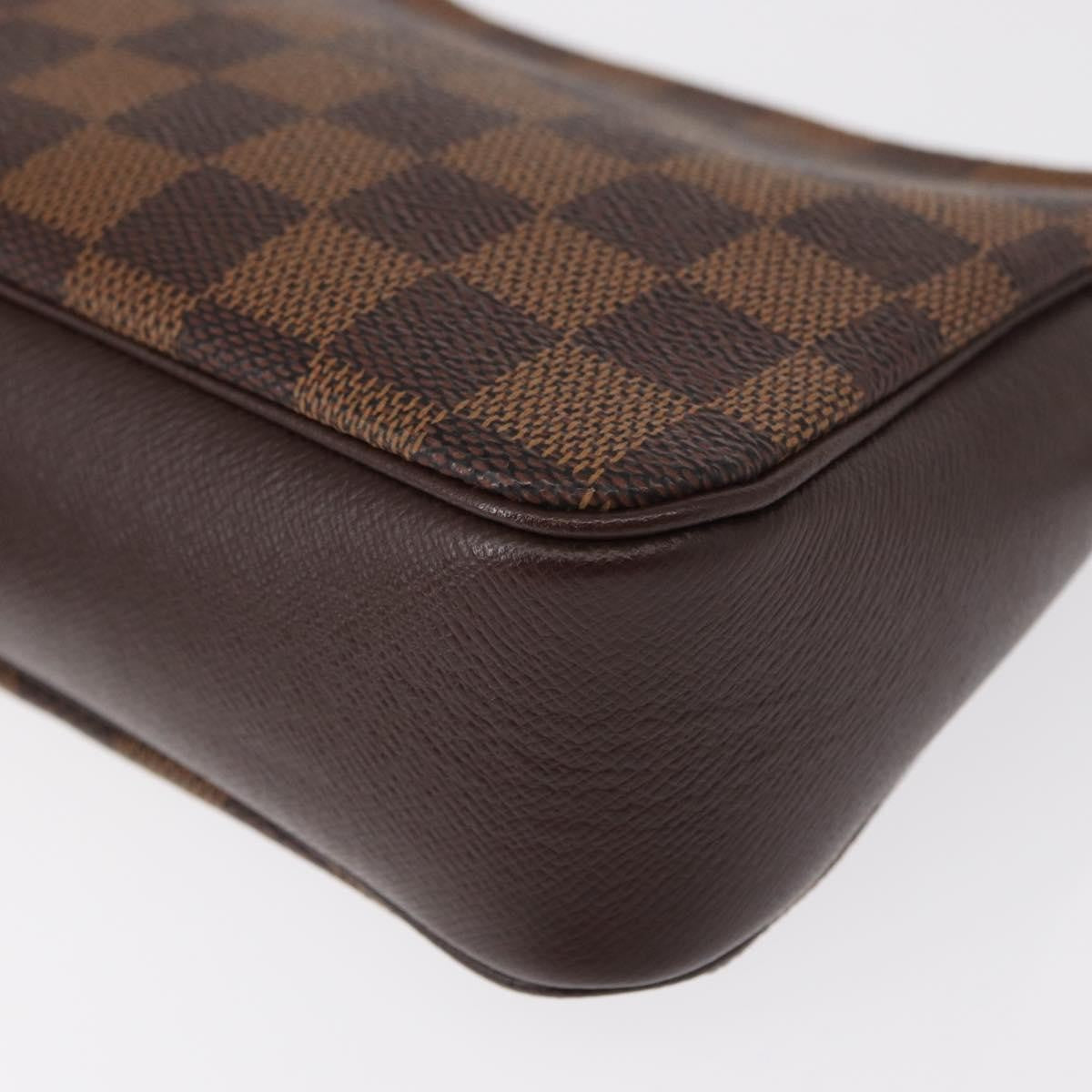 Louis Vuitton Trousse Make Up Bag Damier Canvas Brown Canvas Clutche & Pouche Bag