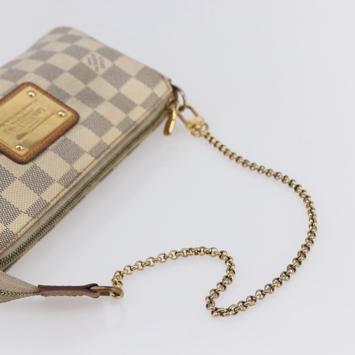 Louis Vuitton Eva Handbag Damier Beige Canvas Bag