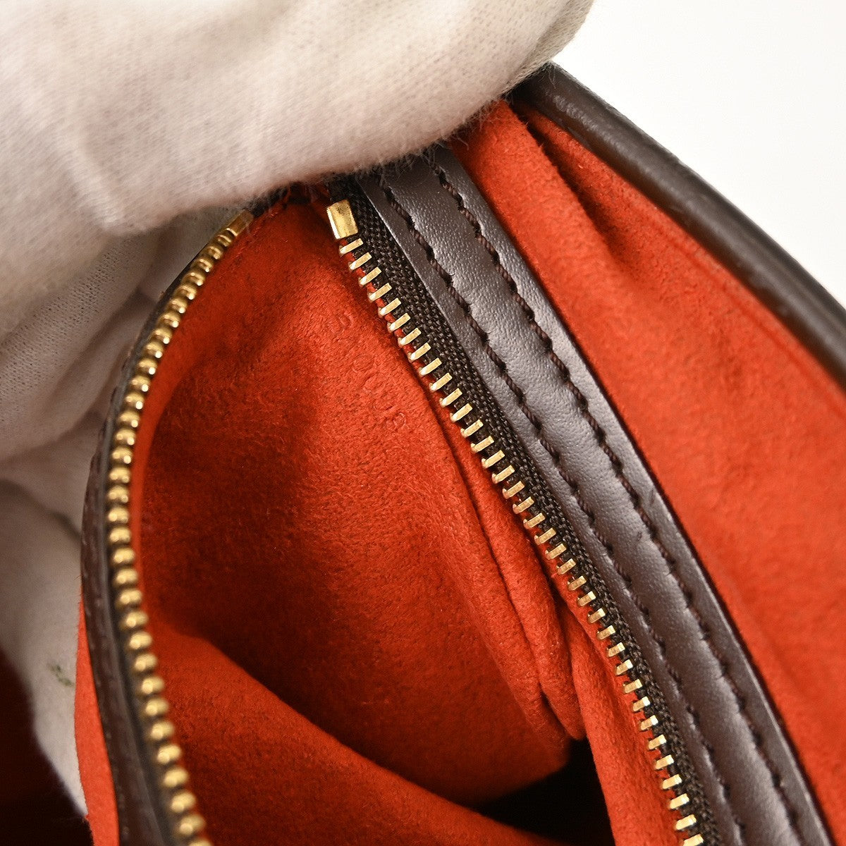 Louis Vuitton Manosque Handbag Damier Brown Canvas Tote Bag