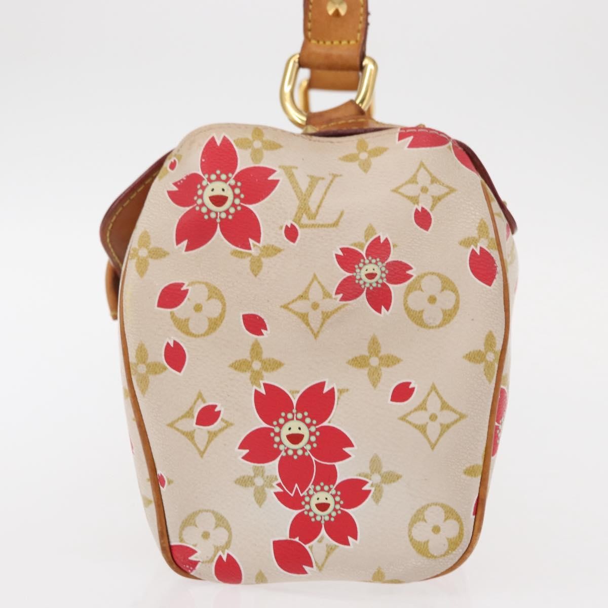 Louis Vuitton Retro Bag Limited Edition Cherry Blossom Monogram White Canvas Handbag
