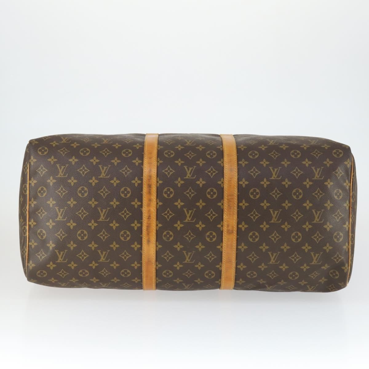 Louis Vuitton Keepall Bag Monogram Canvas Brown Canvas Travel Bag