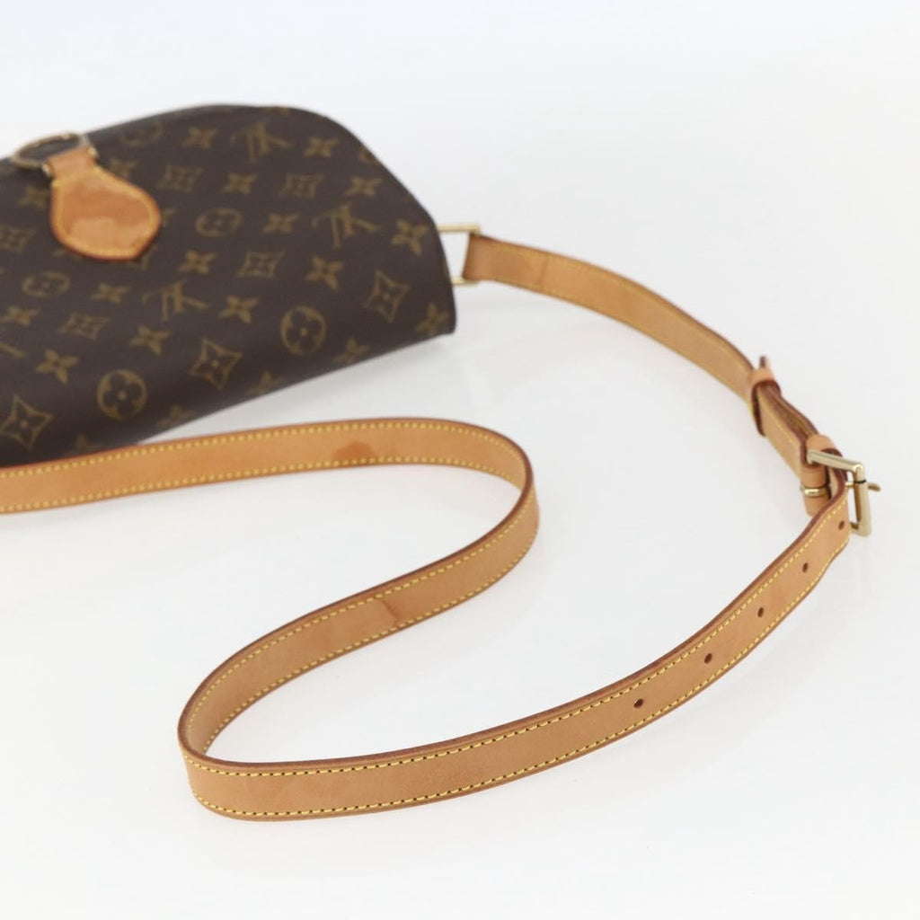 Louis Vuitton Saint Cloud Handbag Monogram Canvas Brown Canvas Shoulder Bag