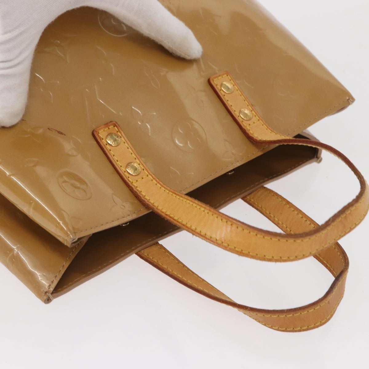 Louis Vuitton Reade Handbag Monogram Vernis Brown Patent_Leather Tote Bag