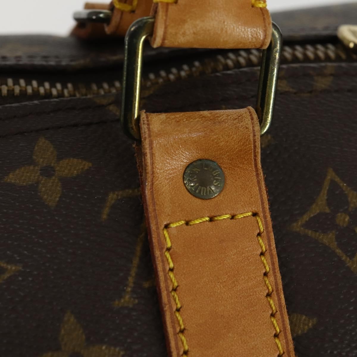 Louis Vuitton Keepall Bag Monogram Canvas Brown Canvas Travel Bag