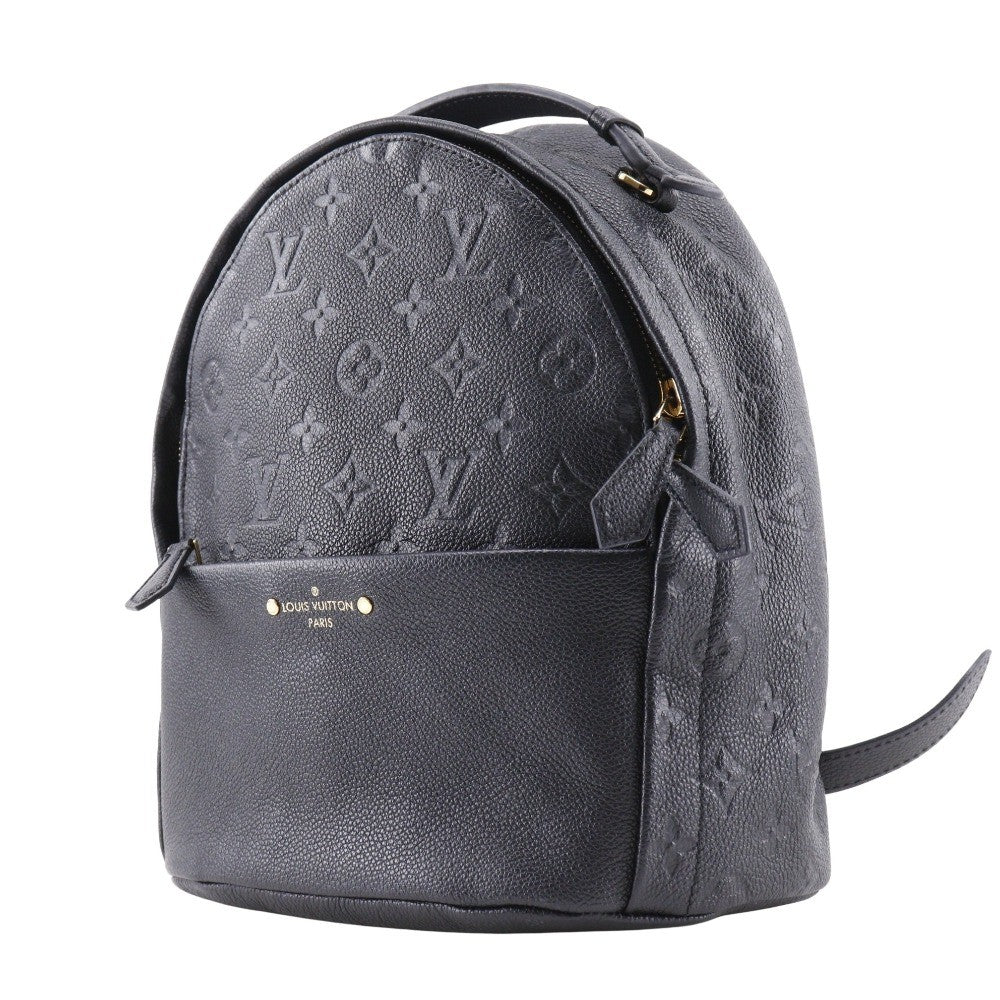Louis Vuitton Sorbonne Backpack Monogram Empreinte Leather Black Leather Backpack Bag