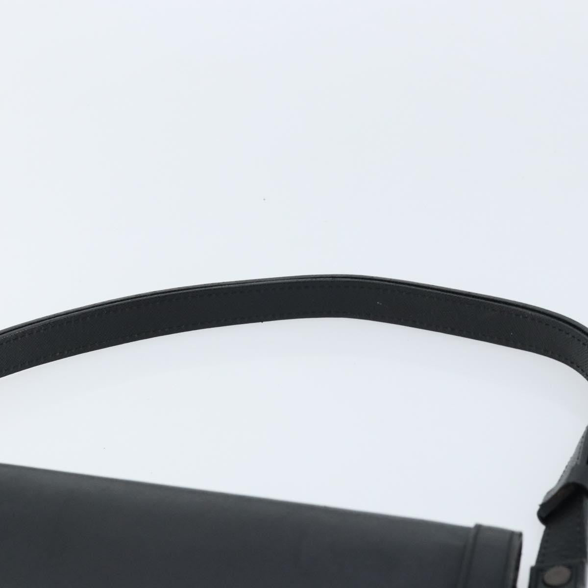 Saint Laurent Vintage Handbag Leather Black Leather Handbag (Pre-Owned)