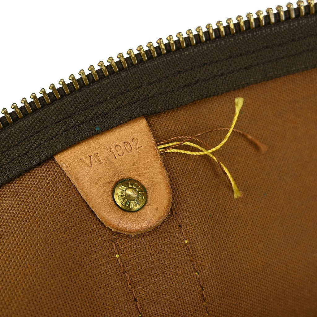 Louis Vuitton Keepall Bag Monogram Canvas Brown Canvas Travel Bag