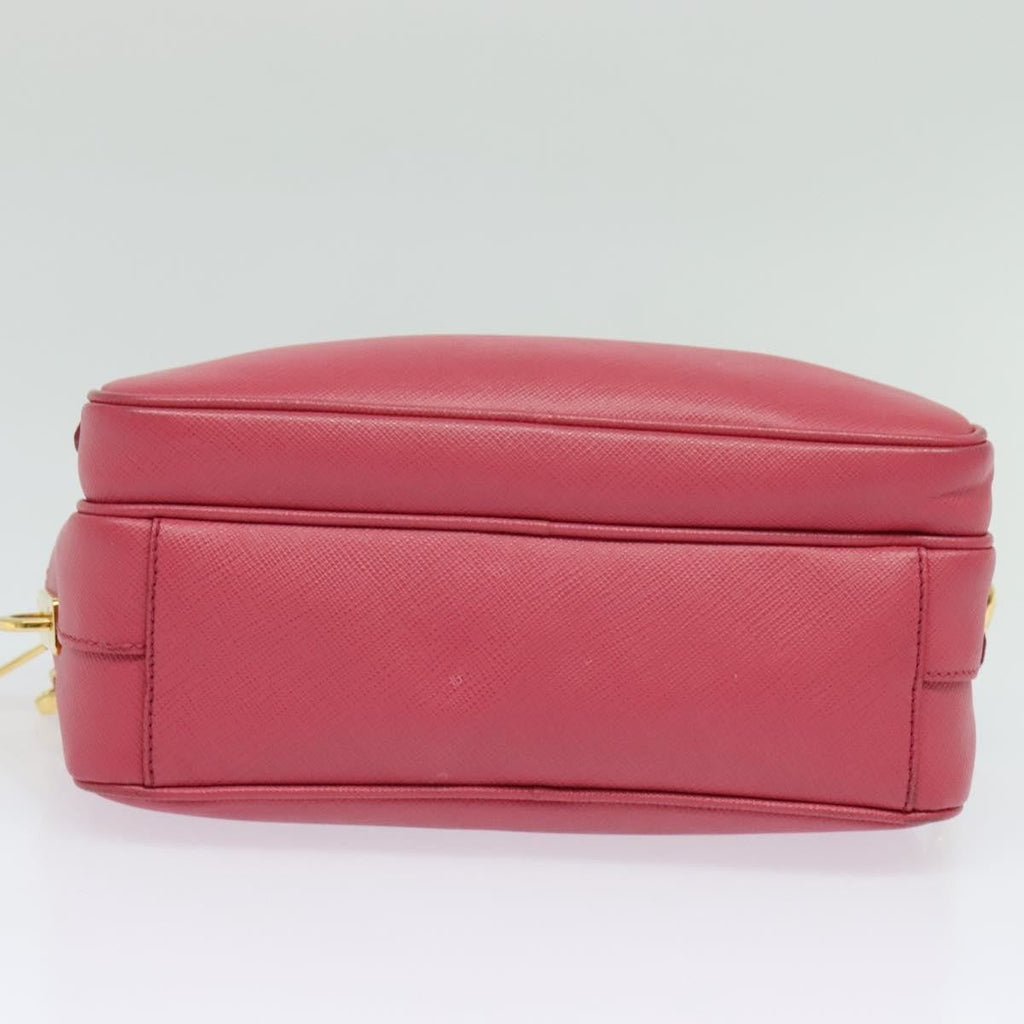 Prada Front Pocket Crossbody Bag Saffiano Leather Pink Leather Shoulder Bag Bag