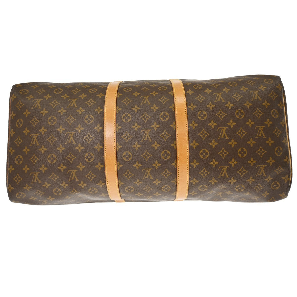 Louis Vuitton Keepall Bag Monogram Canvas Brown Canvas Travel Bag