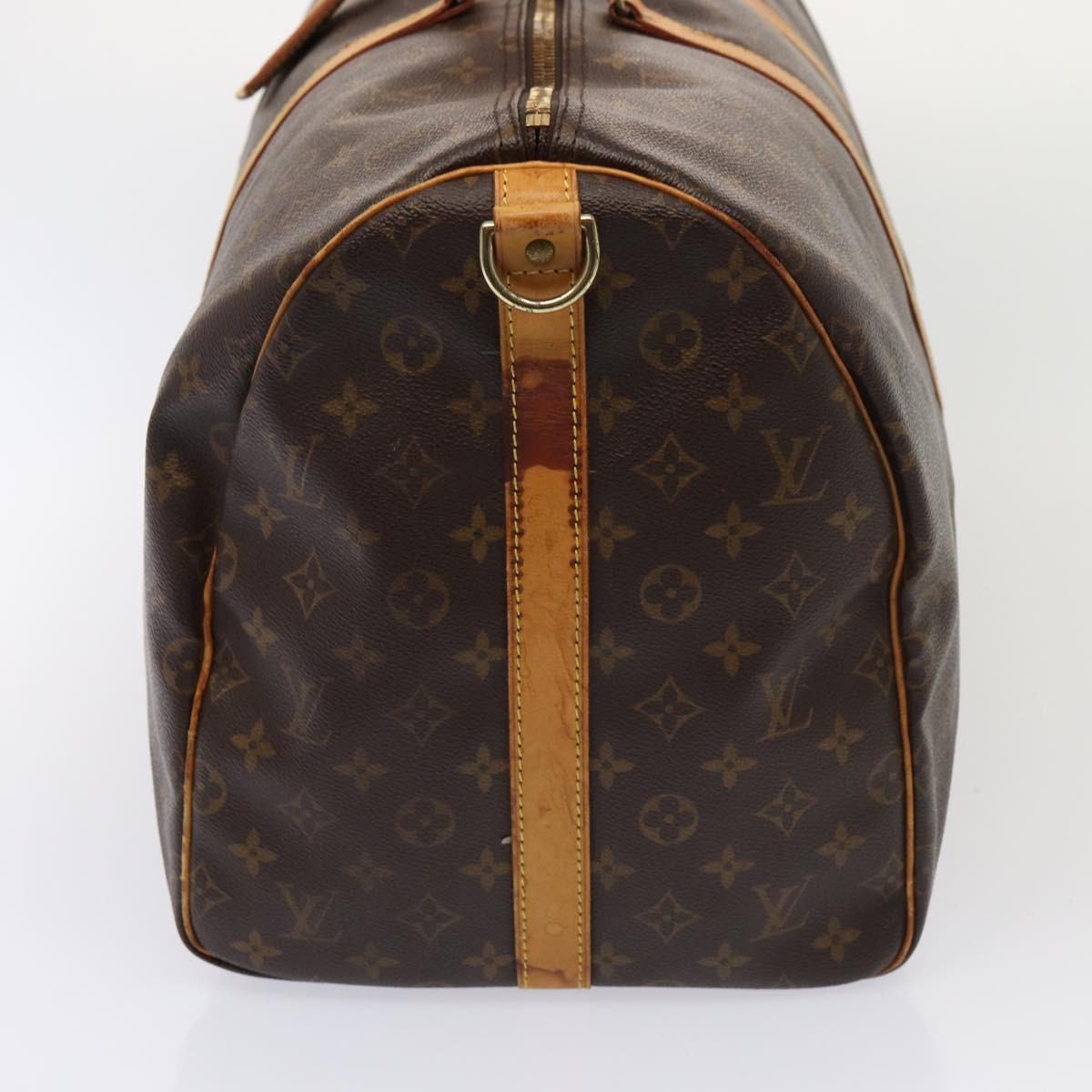 Louis Vuitton Keepall Bandouliere Bag Monogram Canvas Brown Canvas Travel Bag
