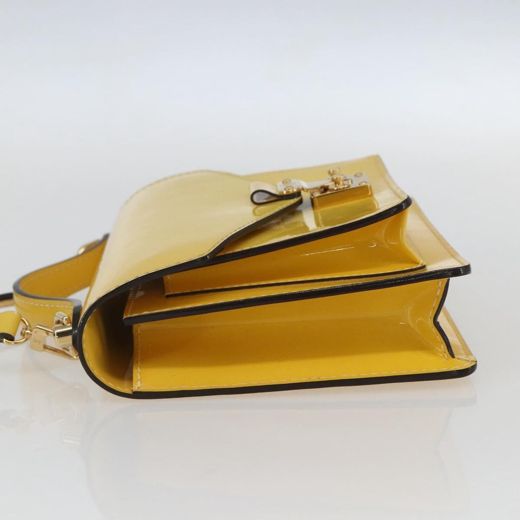 Louis Vuitton Monceau Handbag Vernis Yellow Patent_Leather Handbag