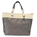 Chanel Biarritz Tote Nylon Silver Nylon Tote Bag Bag