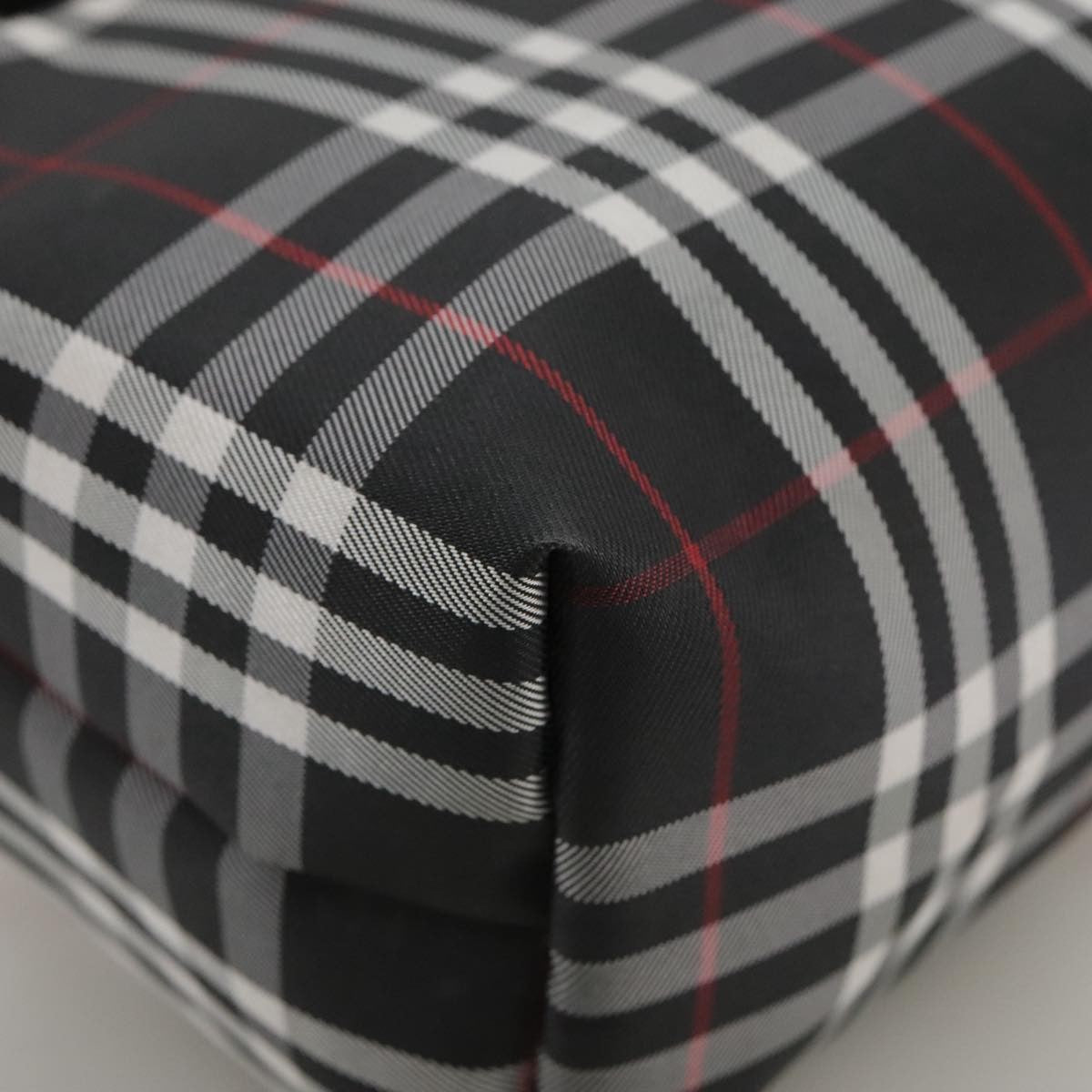 Burberry Nova Check Handbag Nylon Black Nylon Handbag