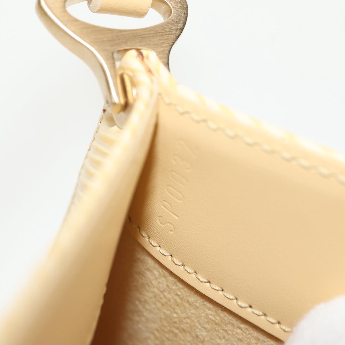 Louis Vuitton Demi Lune Pochette Epi Leather Beige Leather Clutche & Pouche Bag