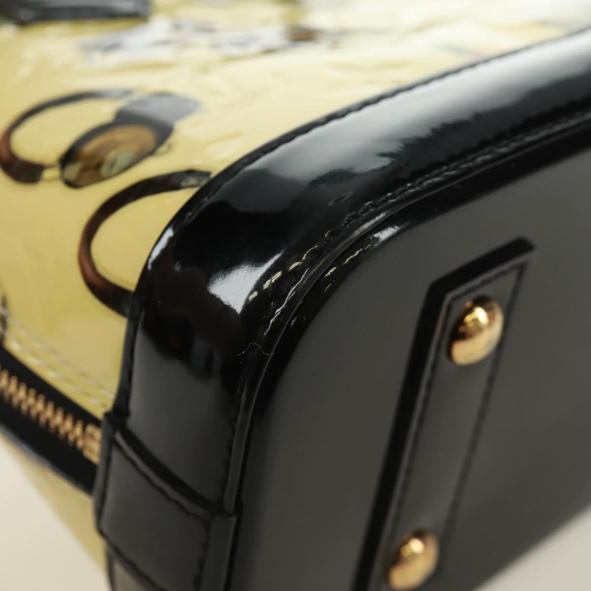 Louis Vuitton Alma Handbag Limited Edition Stickers Monogram Vernis Multicolour Patent_Leather Handbag