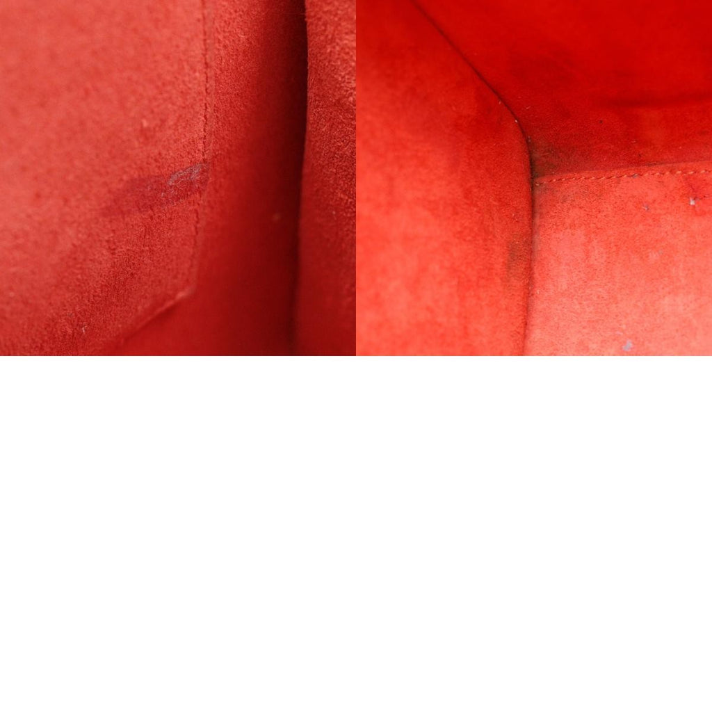 Celine Luggage Bag Grainy Leather Red Calfskin Handbag