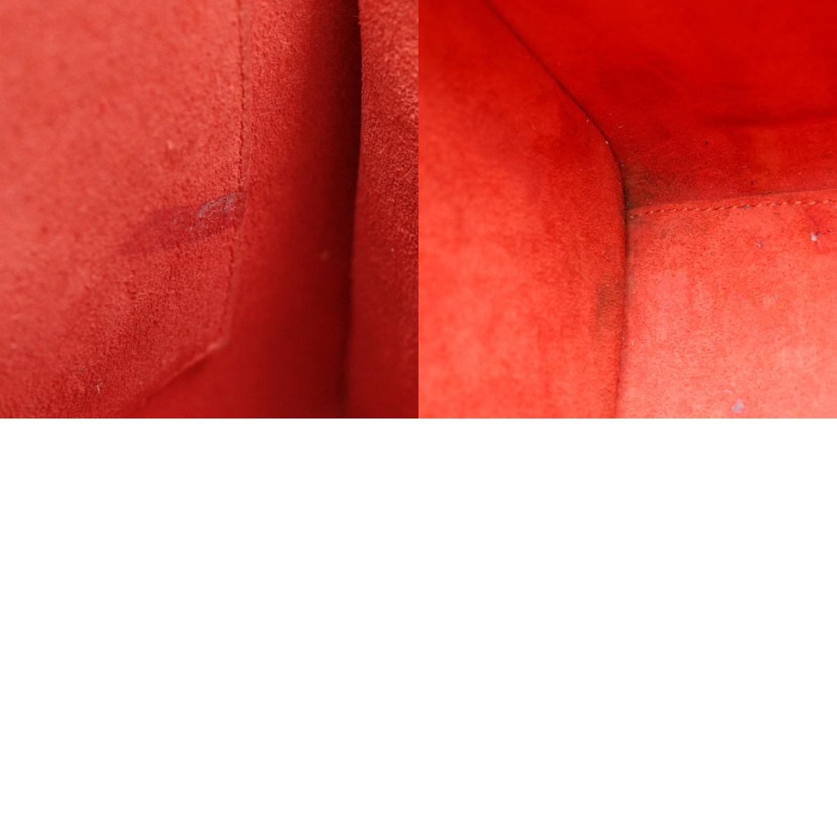 Celine Luggage Bag Grainy Leather Red Calfskin Handbag