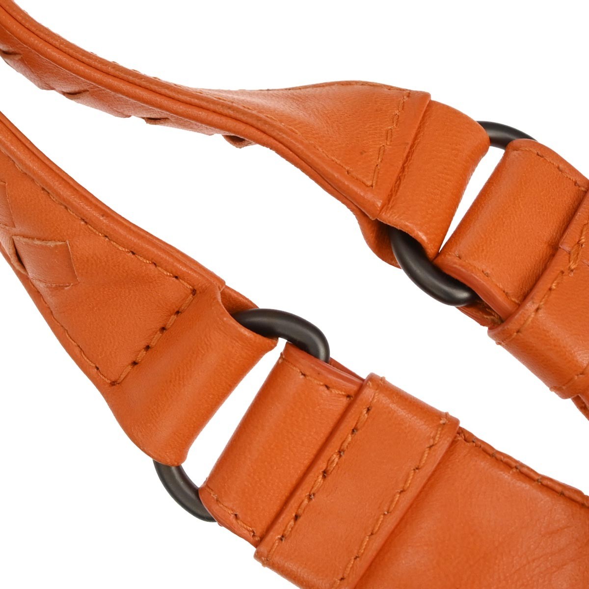 Bottega Veneta Campana Hobo Intrecciato Nappa Orange Leather Tote Bag Bag