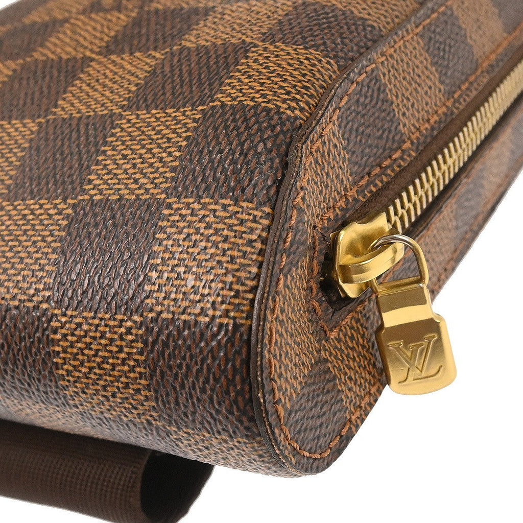 Louis Vuitton Geronimos Waist Bag Damier Brown Canvas Shoulder Bag