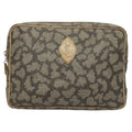 Saint Laurent Vintage Clutch Pvc Gray Pvc Clutche & Pouche Bag (Pre-Owned)