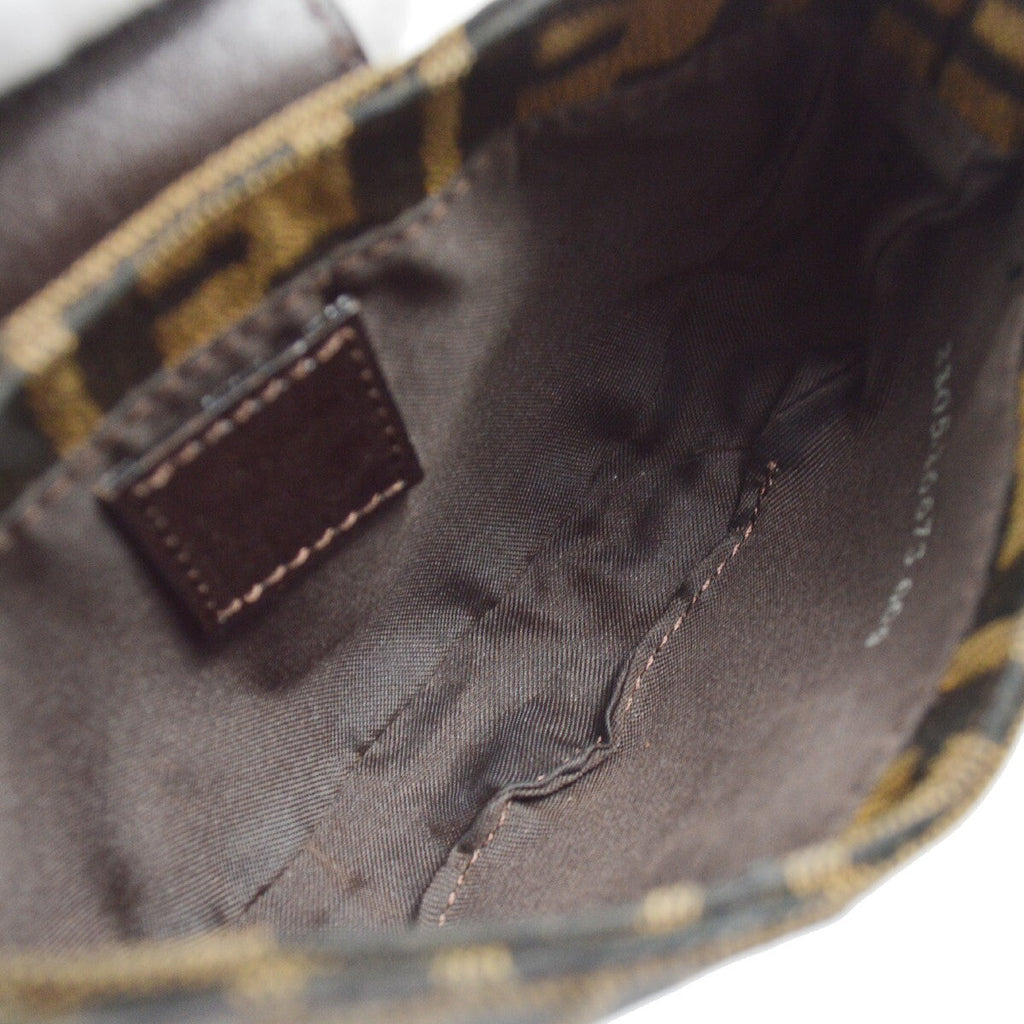 Fendi Cookie Hobo Zucca Canvas Brown Canvas Clutche & Pouche Bag