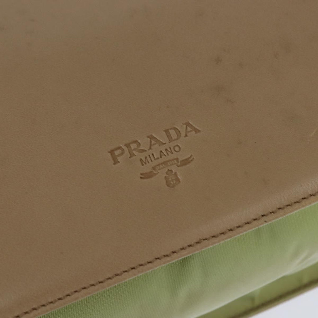 Prada Vintage Shoulder Bag Leather Beige Leather Shoulder Bag Bag