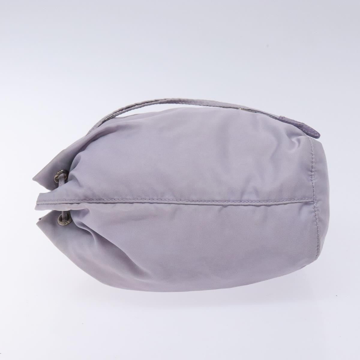 Prada Vela Drawstring Bucket Pouch Tessuto Purple Nylon Bag