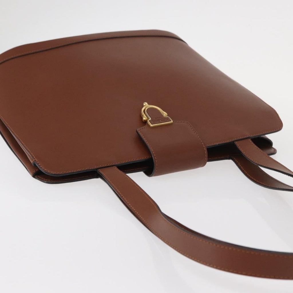 Celine Vintage Shoulder Bag Leather Brown Leather Shoulder Bag Bag