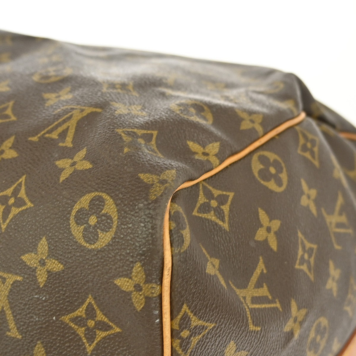 Louis Vuitton Keepall Bag Monogram Canvas Brown Canvas Travel Bag