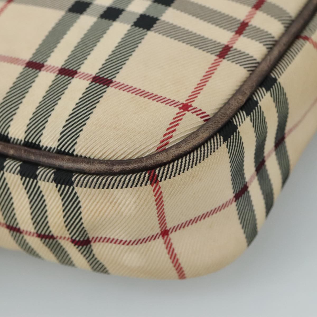 Burberry Nova Check Shoulder Bag Canvas And Leather Beige Canvas Shoulder Bag