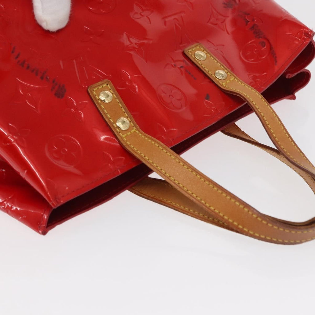 Louis Vuitton Reade Handbag Monogram Vernis Red Patent_Leather Handbag