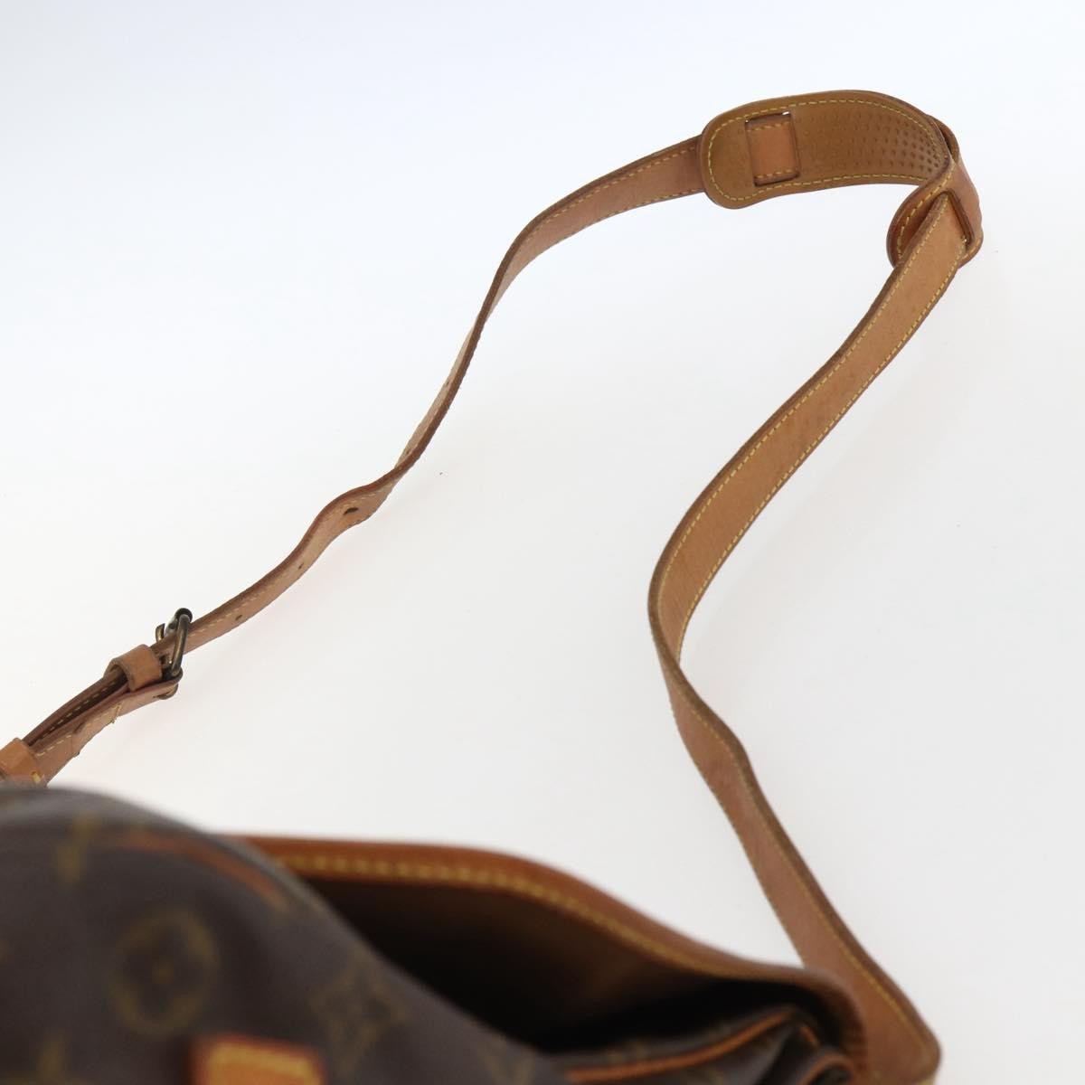 Louis Vuitton Saumur Handbag Monogram Canvas Brown Canvas Shoulder Bag