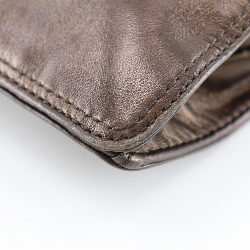 Chanel Vintage Shoulder Bag Leather Brown Leather Shoulder Bag Bag