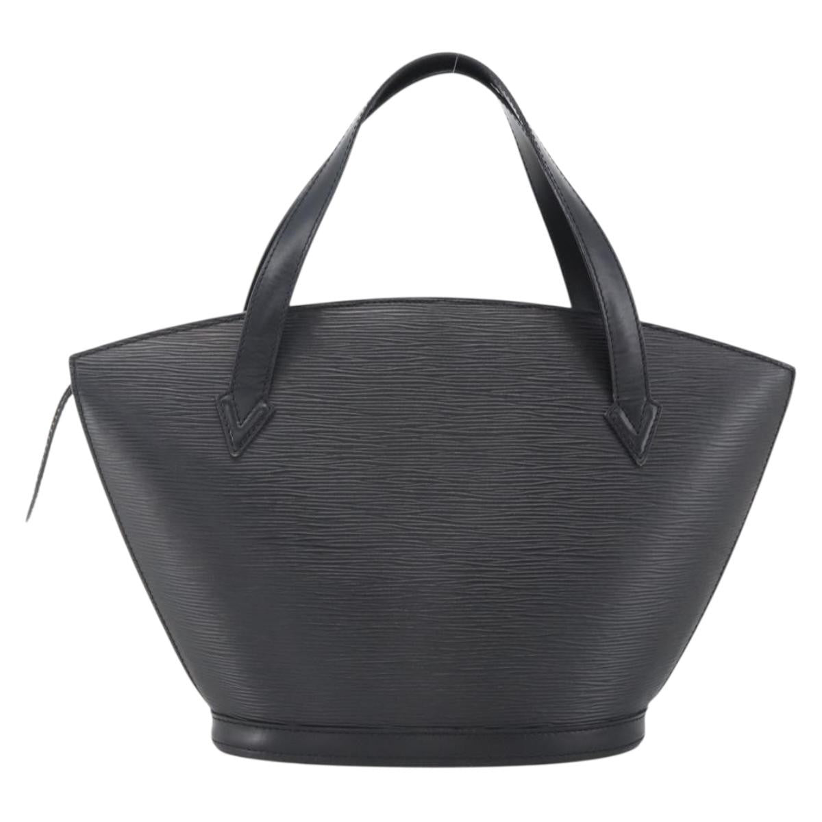 Louis Vuitton Saint Jacques Nm Handbag Epi Leather Black Leather Handbag