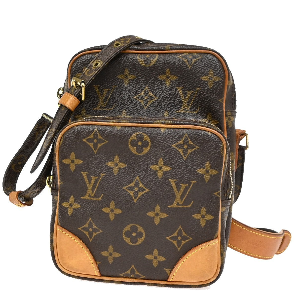 Louis Vuitton Amazone Bag Monogram Canvas Brown Canvas Shoulder Bag