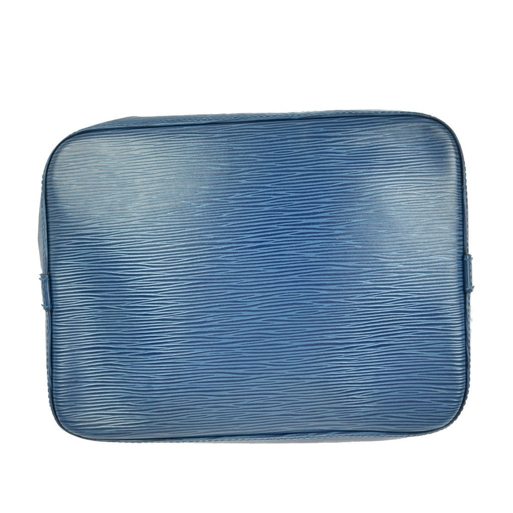 Louis Vuitton Petit Noe Handbag Epi Leather Blue Leather Shoulder Bag