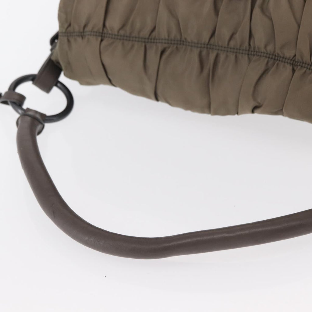 Prada Gaufre Convertible Hobo Tessuto Gray Nylon Shoulder Bag Bag